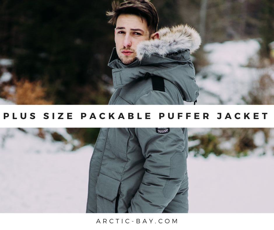 Plus Size Packable Puffer Jacket